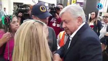 AMLO es recibido por el gobernador, Francisco Vega en Tijuana