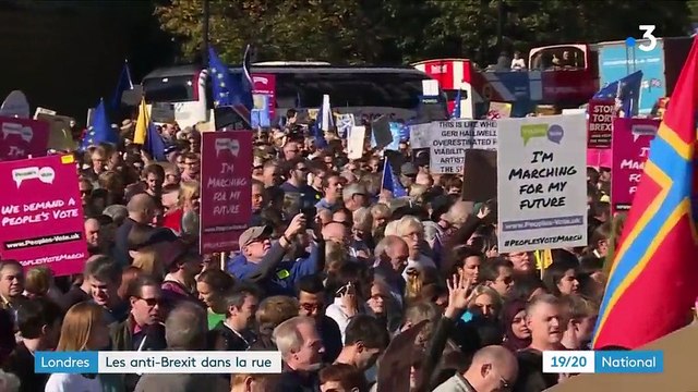 Royaume-Uni : impressionnante manifestation des anti-Brexit à Londres