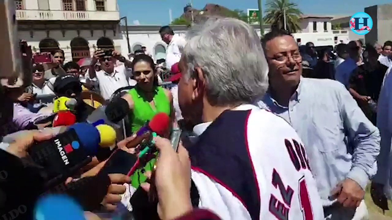 López Obrador da conferencia de prensa en Guaymas