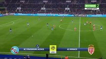 Buts Strasbourg 2-1 Monaco  résumé vdéo / Ligue 1