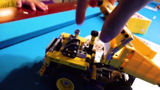 LEGO TECHNIC DUMP TRUCK CONSTRUCTION VEHICLES AND TRAINS!