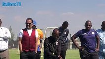 On Thursday morning, Township Rollers President, Mr Jagdish Shah and Club Chairman, Mr Walter Kgabung briefed players about the latest developments at the club