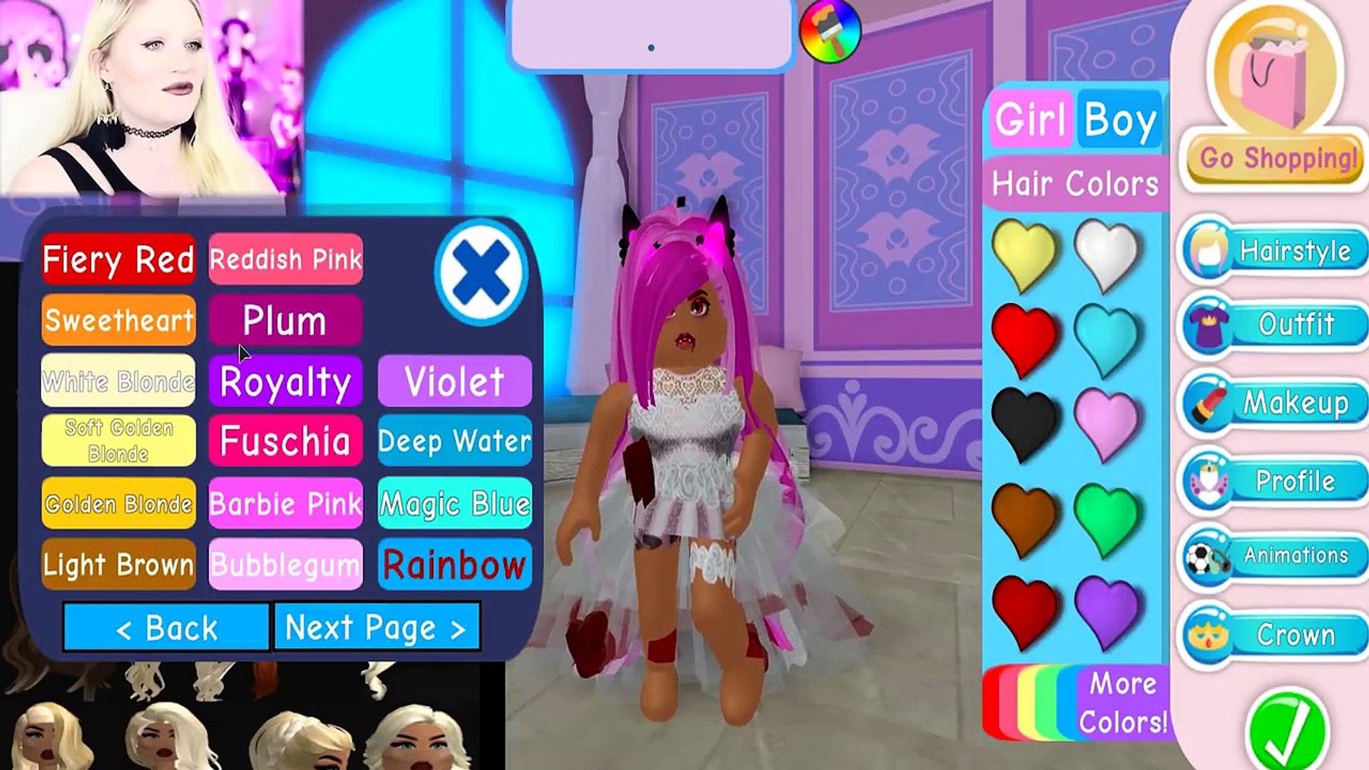 Giving Youtubers Horror Makeovers Zailetsplay Iamsanna Leah Ashe Roblox Royale High - baby leah plays roblox youtube