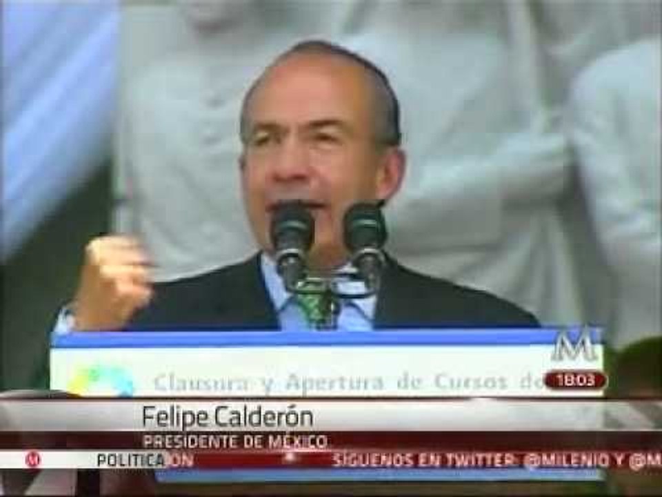 Agradece Calderón a soldados defensa heroica de la nación