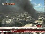 Arde en llamas fábrica de espumas; evacúan Coca-Cola