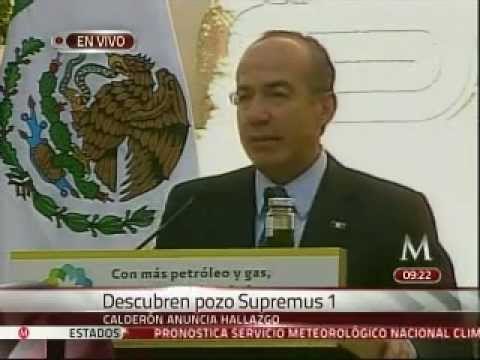 Con el nuevo yacimiento de petróleo se aumentarán las reservas: Calderón