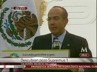 Con el nuevo yacimiento de petróleo se aumentarán las reservas: Calderón