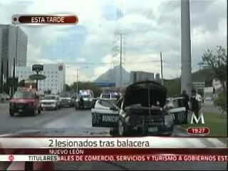 Persecución y balacera en San Pedro deja dos heridos