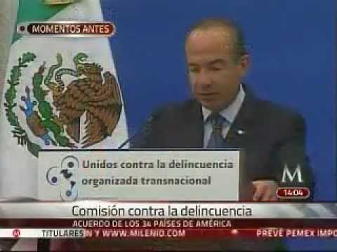 Contra el crimen actuamos en legítima defensa : Calderón
