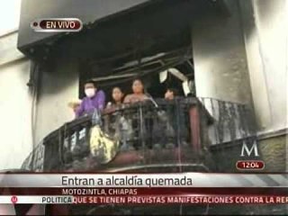 Así quedó el Palacio Municipal de Motozintla luego de disturbios