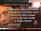 Políticos envían condolencias a la familia Moreira por el asesinato de José Eduardo.