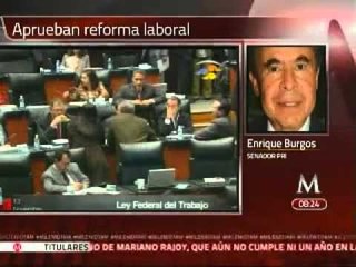 Tarea del Senado, apurarse en temas generales de la reforma laboral: Burgos