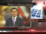 Fallecen 3 menores por incendio en su domicilio, en Sonora