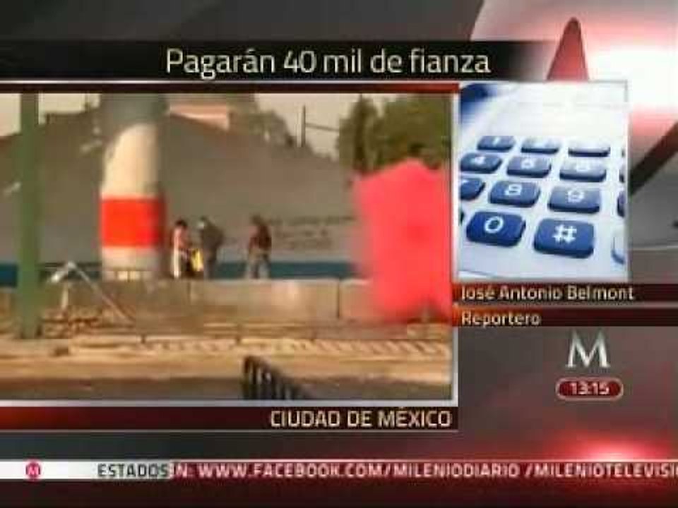Saldrán libres con fianza de 40 mil pesos detenidos el #1DMx