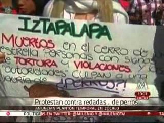 Protestan por libertad de "perros políticos" con manifestación en la Ciudad de México