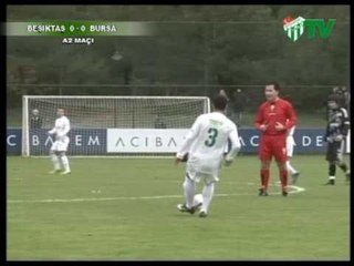 A 2 Ligi Beşiktaş - Bursaspor 0 - 0 ( İlk Yarı Özet) (10.12.2009)