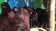 صف‌های طولانی زنان هراتی برای شركت در انتخابات