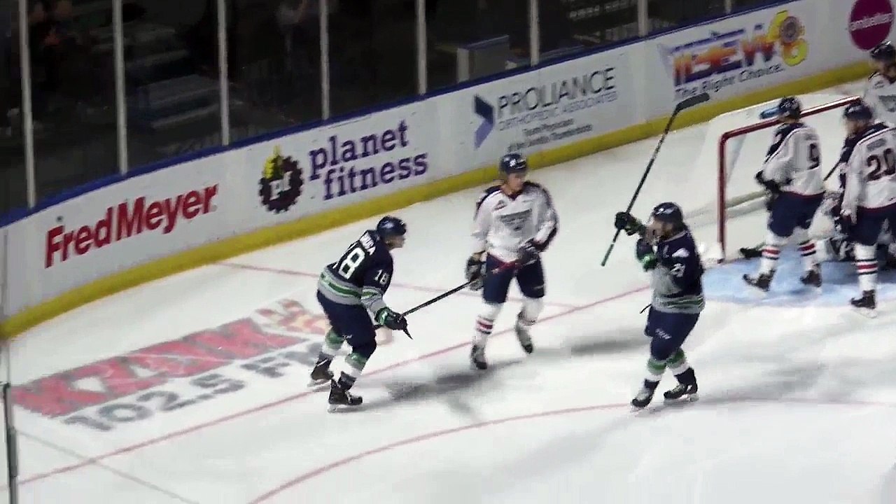 WHL Tri City Americans 3 at Seattle Thunderbirds 2 - OT