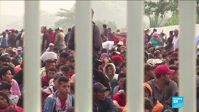 Mexico allows caravan women, children in, but thousands still stranded