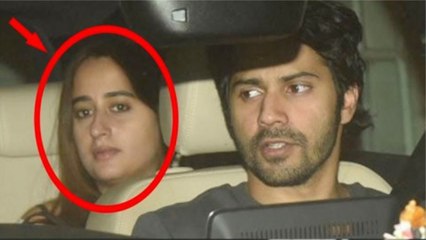 Varun Safe his girlfriend Natasha from Shutter Bugs At Sunny Studio | Movie Screening | Bollywood