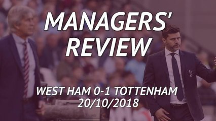 West Ham 0-1 Tottenham - Managers Review