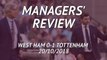 West Ham 0-1 Tottenham - Managers Review