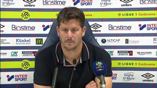 Conférence de presse Fabien Mercadal après SMCaen / EA Guingamp