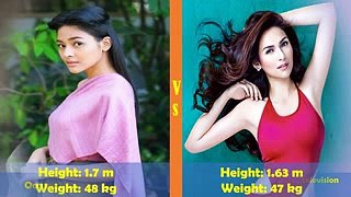 Thai Actress Vs Filipino Actress Occupation,Height,Weight New Video 2018.