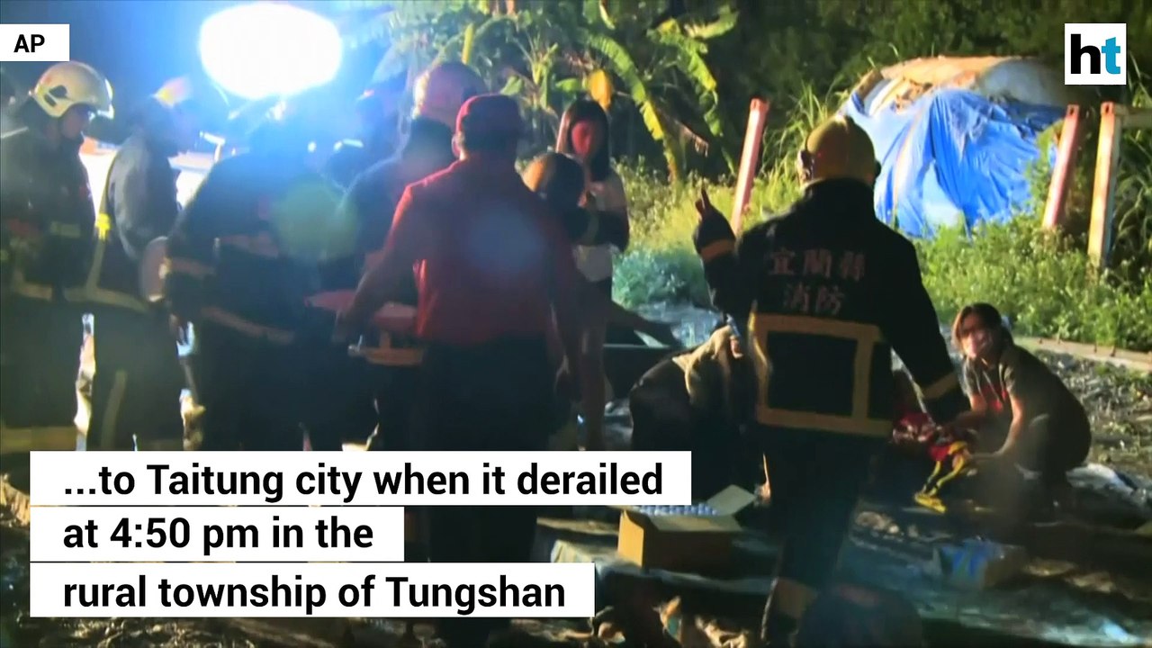 At least 17 dead, 132 injured in train derailment in Taiwan