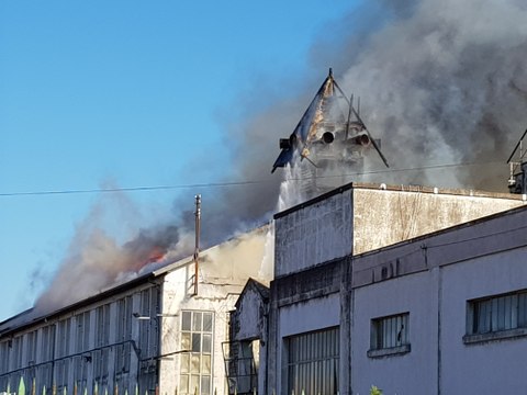 Incendie dans le bâtiment historique de la BTT à Thaon-lès-Vosges