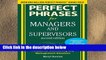 Best product  Perfect Phrases for Managers and Supervisors, Second Edition (Perfect Phrases Series)