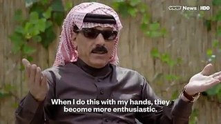 Omar Souleyman went from Syrian wedding singer to Diplo collaborator.(via HBO)