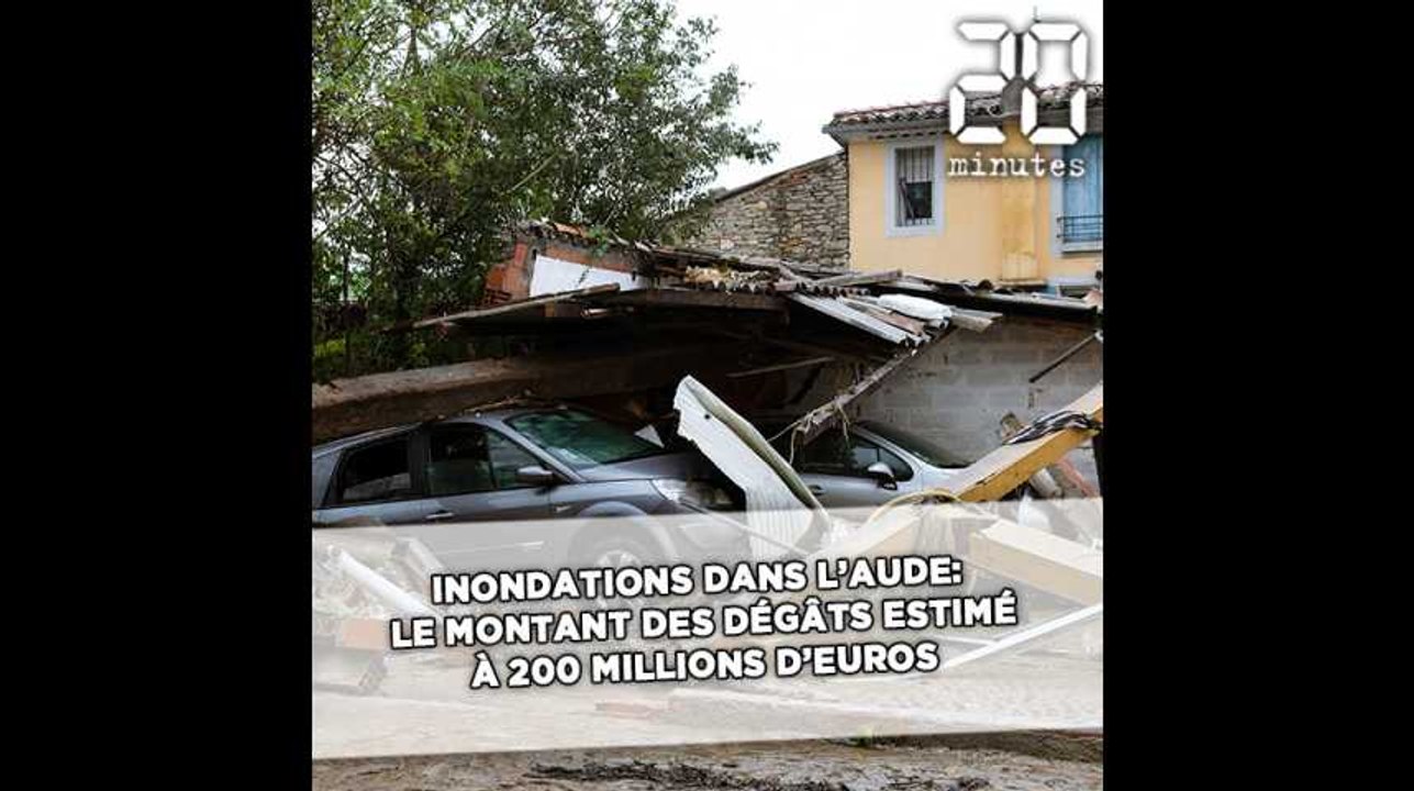 Inondations dans l’Aude : Le montant des dégâts estimé à 200 millions d’euros