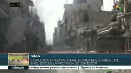 Siria: 62 muertos, saldo del bombardeo liderado por EEUU en Deir Ezzor