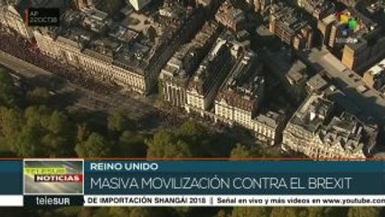 Miles de personas marchan en Londres para protestar contra el Brexit