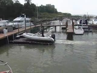Floating Boat Lift & PWC Lift Demonstration