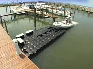 Floating Boat Lift Drive-On Demonstration