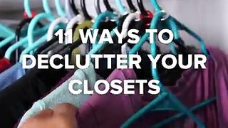Decultter your closet with these 11 clever ideas!