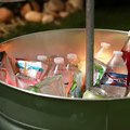 Keep your drinks cool during those backyard parties with this upcycled party cooler tower 