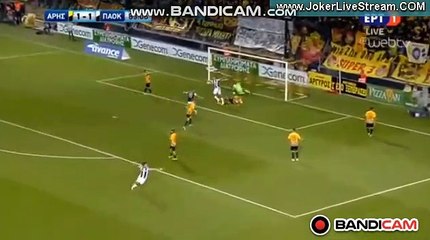 Second Goal Prijovic (1-2) Aris Salonica vs	PAOK Salonica