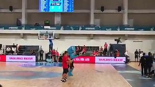 How to warm up the court in the middle of a women basketball WC match in Spain's Tenerife? Dancing Gangnam style with the tournament mascot, oh, a turtle!