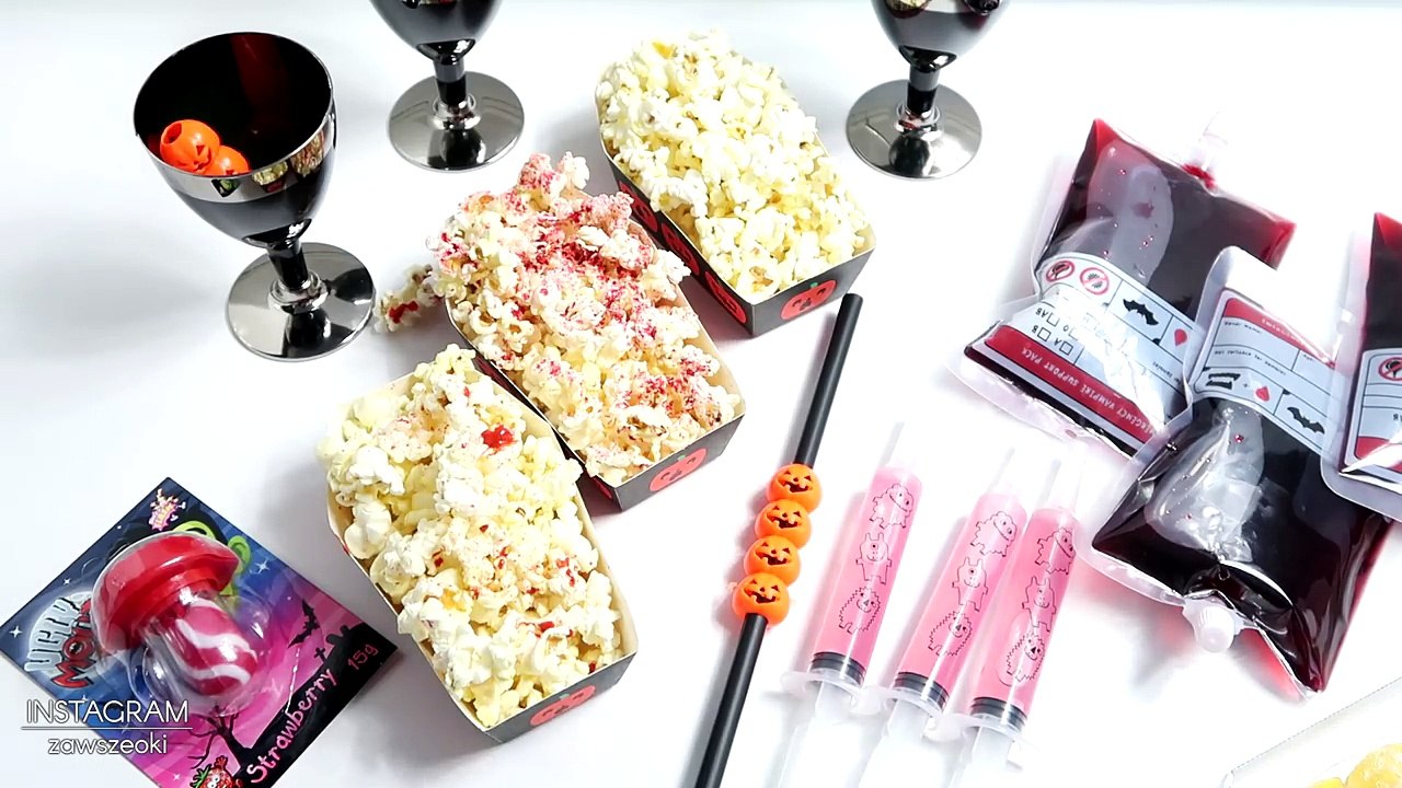 HALLOWEEN: SLIME'OWE PRZEKĄSKI, KRWAWY POPCORN 