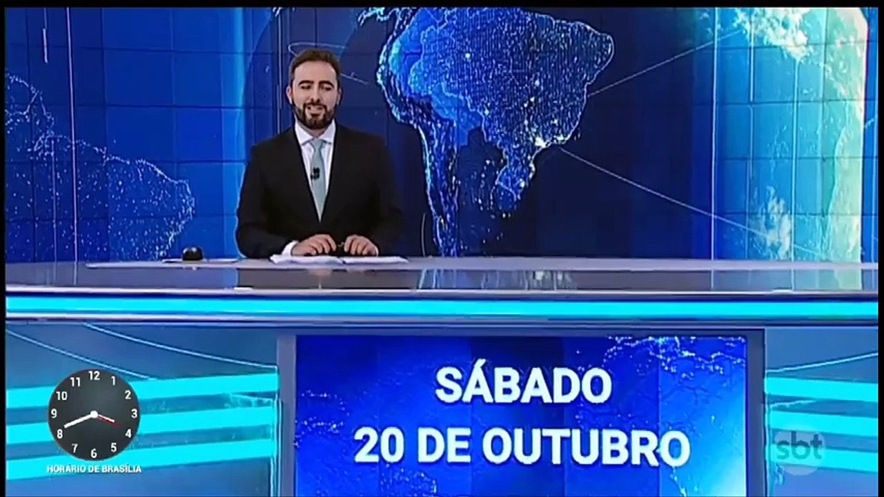 Estreia de Felipe Malta no SBT Notícias (20/10/2018) (Sábado) (Trechos)