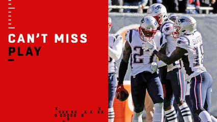 Can't-Miss Play: J.C. Jackson makes unusual INT after pinning football