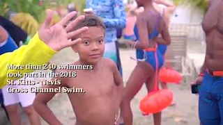 On Sunday, March 25th, over 240 swimmers participated in the 2018 Nevis to St. Kitts Cross Channel Swim, crossing 