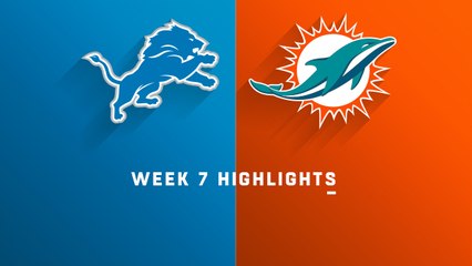 Lions vs. Dolphins highlights | Week 7