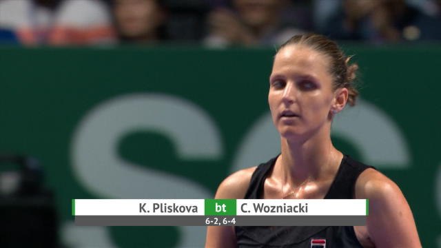 Karolina Pliskova beats Caroline Wozniacki in straight sets in WTA Finals
