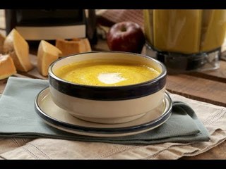 Crema de calabaza y manzana