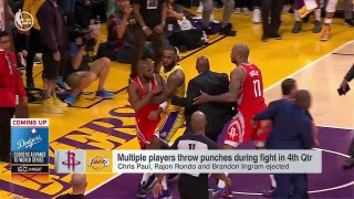 Stephen A. reacts to Lakers vs. Rockets fight during LeBron's Staples Center debut | SportsCenter