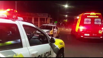 Perseguição policial acaba com garupa de moto ferido